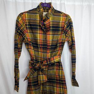 NWT Kiel James Patrick Flannel Dress Woodstock Country Store Medium